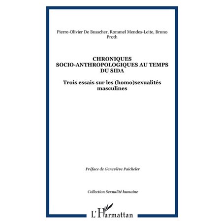 CHRONIQUES SOCIO-ANTHROPOLOGIQUES AU TEMPS DU SIDA