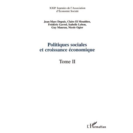 POLITIQUES SOCIALES ET CROISSANCE ÉCONOMIQUE