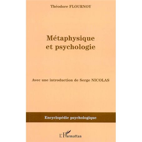 Métaphysique et psychologie