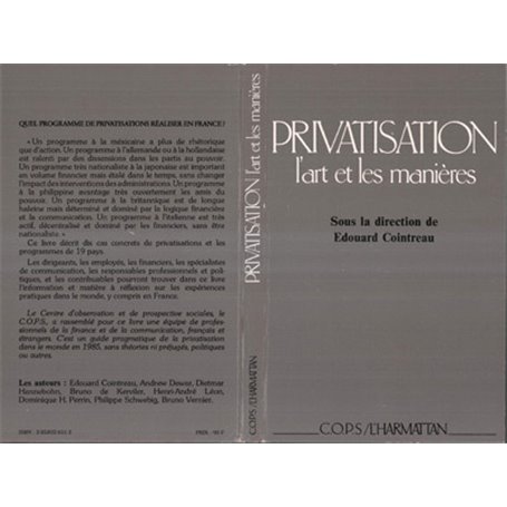 Privatisation - L'art et les manières