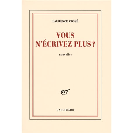 Vous n'écrivez plus ?