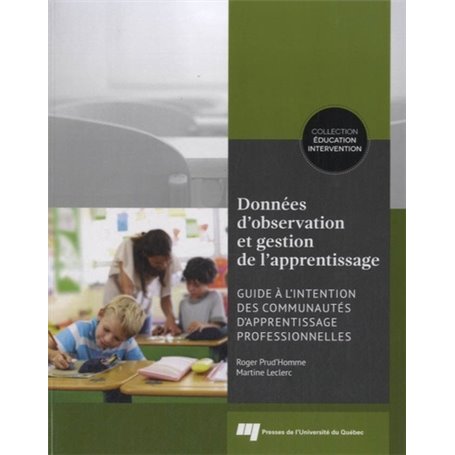 DONNEES D'OBSERVATION ET GESTION DE L'APPRENTISSAGE