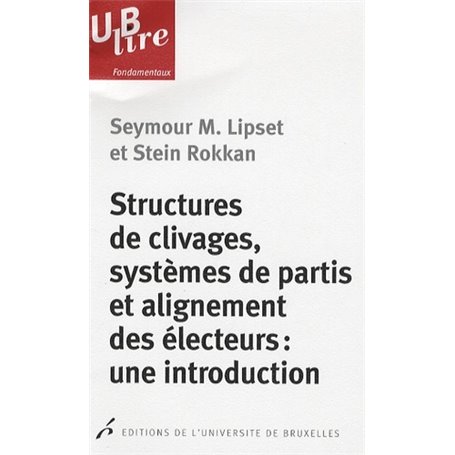 STRUCTURES DE CLIVAGES, SYSTEMES DE PARTIS ET ELIGNEMENT DES ELECTEURS : UNE INT