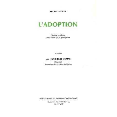 la réforme de l'adoption - 3ème édition