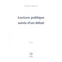 Lecture publique suivie d'un débat