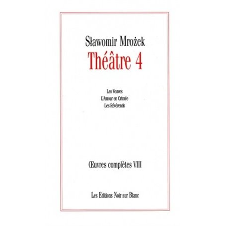OEUVRES COMPLETES VOL 8 THEATRE 4