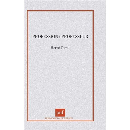 Profession : professeur