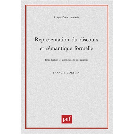 Représentation du discours et sémantique formelle
