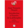 Introduction à l'histoire de la philosophie