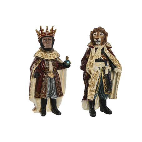 Figurine Décorative Home ESPRIT Multicouleur 15 x 14 x 32,5 cm (2 Unit