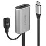 Câble USB-C LINDY 43270 Noir Argenté 5 m