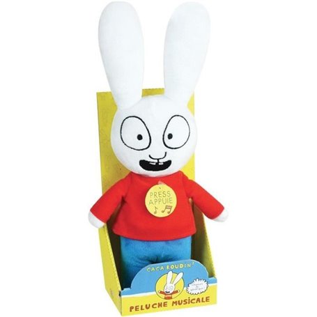 JEMINI Simon peluche +/- 30 cm musicale générique ca ca c'est Simon ca