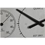 Horloge Murale Home ESPRIT Blanc Noir Métal Bois MDF 62 x 6 x 65 cm (2