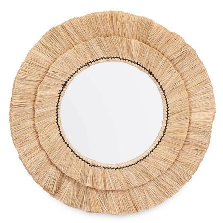 Miroir mural Marron Verre herbe 57 x 57 x 3 cm