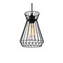 Suspension EDM Noir Métal 60 W (19 x 26 x 130 cm)