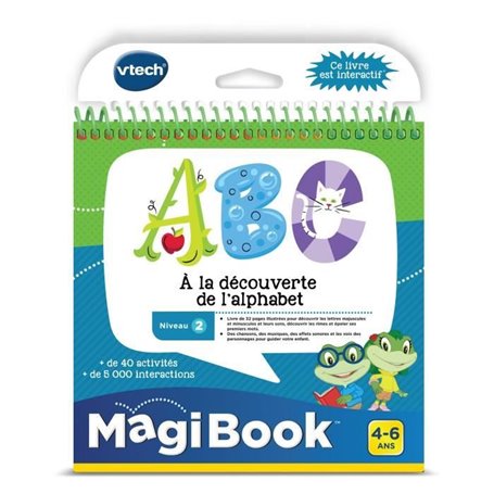 VTECH - Livre Interactif Magibook - ABC. a La Découverte De L'Alphabet