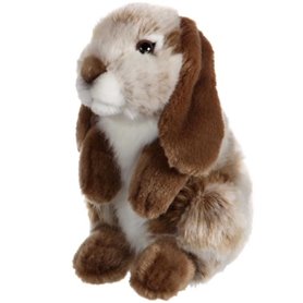 Peluche - Gipsy Toys - Lapin bélier - 18cm - Marron
