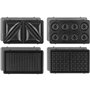 WEASY JOY600 - Appareil à croque-monsieur 4 en 1 - 4 plaques interchan