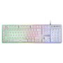 Mars Gaming MCPXWES Blanc - Combo Clavier + Souris Ultralégère + Tapis