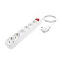 Multiprise 6 Prises avec Interrupteur Aisens Blanc
