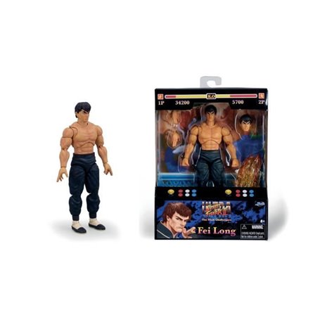 Jada - Street Fighters - Fei-Long - Figurine Articulée 15cm - Des 8 An