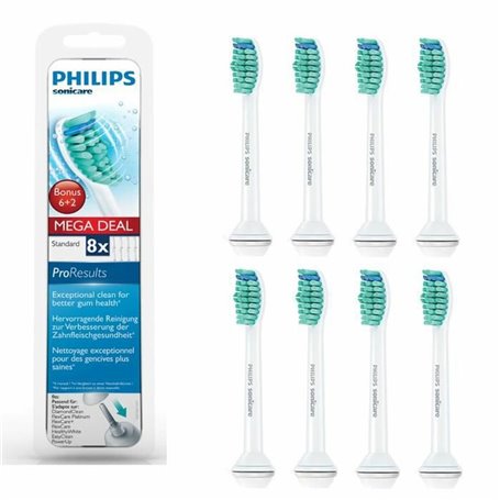 Tête de rechange Philips Paquete de 8 cabezales de cepillado sónicos e