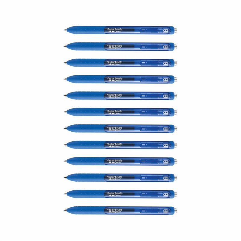 Stylo gel Paper Mate InkJoy Gel Bleu 12 Unités