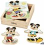 Puzzle enfant en bois Disney + 2 Ans (12 Unités)