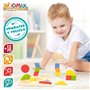 Puzzle enfant en bois Woomax Formes + 12 Mois 16 Pièces (6 Unités)