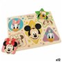 Puzzle enfant en bois Disney + 2 Ans 5 Pièces (12 Unités)