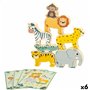 Jeu de construction + figurines Woomax animaux 16 Pièces 7 x 7 x 1,5 c