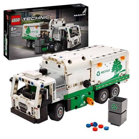LEGO 42167 Technic Mack LR Electric Camion Poubelle. Jouet de Camion É