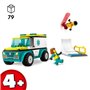 LEGO 60403 City L'Ambulance de Secours et le Snowboardeur. Jeu Enfants