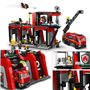 LEGO 60414 City La Caserne et le Camion de Pompiers. Jouet de Figurine