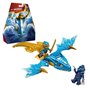 LEGO 71802 NINJAGO L'Attaque du Dragon Rebelle de Nya. Jouet Ninja de 