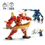 LEGO 71808 NINJAGO Le Robot Élémentaire du Feu de Kai. Jouet Ninja ave