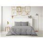 PARURE DE COUETTE LOVELY HOME - 240x260 cm - 100% COTON - GRIS CLAIR