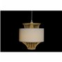 Suspension DKD Home Decor Blanc Polyester Bambou (40 x 40 x 52 cm)