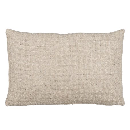 Coussin Coton Lin Gris 40 x 60 cm