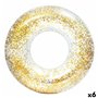 Bouée Gonflable Donut Intex Transparent Paillettes Ø 119 cm (6 Unités)