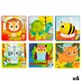 Puzzle Enfant Lisciani Tactile 24 Pièces 16 x 0,1 x 16 cm (6 Unités)