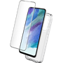 Pack G S23 FE Accessoires Coque Transparente + Verre trempé + SmartFra