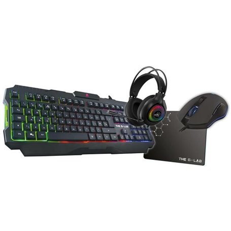 Combo Gaming 4 en 1 - Clavier rétroéclairé / Souris rétroéclairée/ Cas