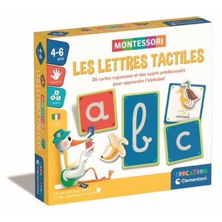 Montessori - Clementoni - Les lettres tactiles - Jeu éducatif pour app