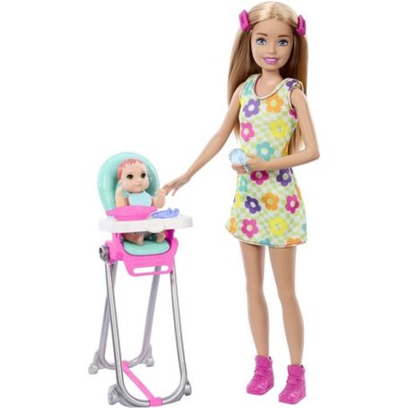 COFFRET BABYSITTER REPAS BEBE - BARBIE - HTK35