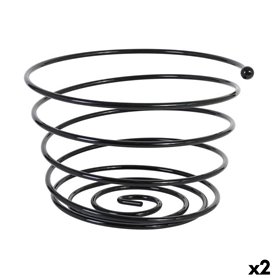 Coupe à fruits Viejo Valle Noir Spirale Ø 26 x 17 cm (2 Unités)