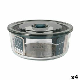 Boîte à lunch hermétique Santa Clara Gris 850 ml 15,6 x 6,8 cm (4 Unit