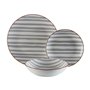 Service de Vaisselle Versa Venecia 18 Pièces Gris Porcelaine
