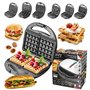 Machine à sandwich Adler CR 3057 Noir Argenté 1200 W