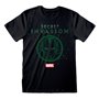 T shirt à manches courtes Marvel Logo Icon Noir Unisexe